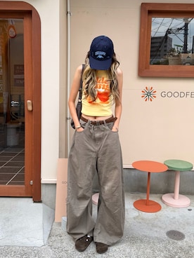「Zooodle（ズードル）のアイテム」を使った、saraさん（レディース・172cm）の夏コーディネート