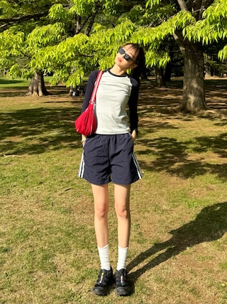 「SALOMON(サロモン)のSALOMON/サロモン/XT-6 L41086600(スニーカー)」を使った、saraさん(レディース・172cm)の春コーディネート