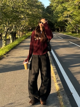 「YOLO（ヨーロ）のアイテム」を使った、saraさん（レディース・172cm）の夏コーディネート