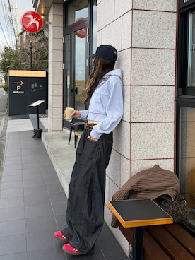 「BENUA（ベヌア）のアイテム」を使った、saraさん（レディース・172cm）の夏コーディネート