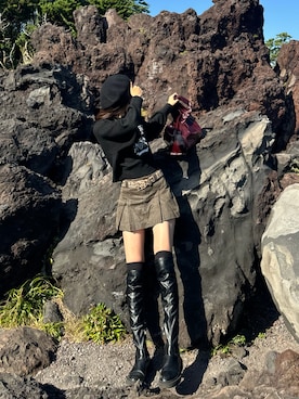 「IL BISONTE（イルビゾンテ）のアイテム」を使った、saraさん（レディース・172cm）の秋コーディネート