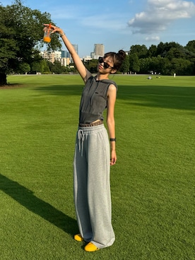 「Onitsuka Tiger（オニツカタイガー）のアイテム」を使った、saraさん（レディース・172cm）の夏コーディネート
