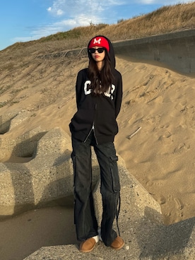 「H&M（エイチ・アンド・エム）のアイテム」を使った、saraさん（レディース・172cm）の秋コーディネート