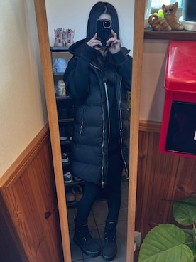 「アイテム（パーカー）」を使った、すずめさん（レディース・163cm）の秋コーディネート