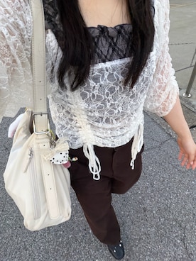 「NICE CLAUP（ナイスクラップ）のアイテム」を使った、k0s2minさん（レディース・150cm）の夏コーディネート