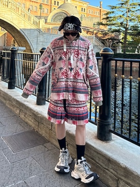 「アイテム（オールインワン・サロペット）」を使った、  kaiさん（メンズ・175cm）の秋コーディネート