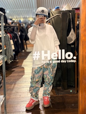 「アイテム（パンツ）」を使った、りゅうさん（レディース・155cm）の秋コーディネート