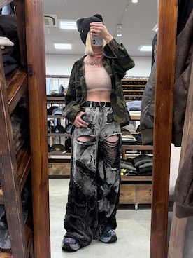 「アイテム（パンツ）」を使った、りゅうさん（レディース・155cm）の秋コーディネート