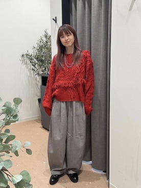 「アイテム（ポロシャツ）」を使った、いまみさん（レディース・158cm）の冬コーディネート