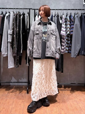 「PAGEBOY（ページボーイ）のアイテム（ブルゾン）」を使った、yamadaさん（レディース・160cm）の春コーディネート