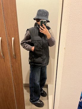 「アイテム（ダウンジャケット/コート）」を使った、yuriさん（レディース・151cm）の秋コーディネート