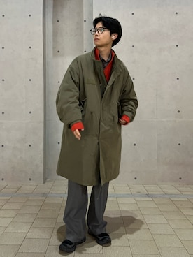 「アイテム（モッズコート）」を使った、yusepeさん（メンズ・170cm）の秋コーディネート