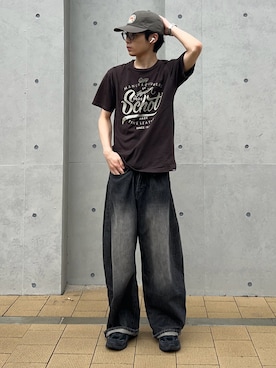 「schott(ショット)のアイテム」を使った、yusepeさん(メンズ・170cm)の夏コーディネート