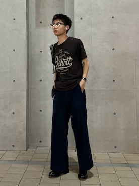 「Schott(ショット)のアイテム(トップス)」を使った、yusepeさん(メンズ・170cm)の秋コーディネート