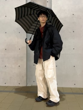 「アイテム（モッズコート）」を使った、yusepeさん（メンズ・170cm）の秋コーディネート