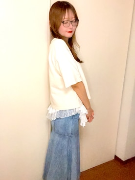 「rienda（リエンダ）のアイテム」を使った、ひまりさん（レディース・166cm）の夏コーディネート