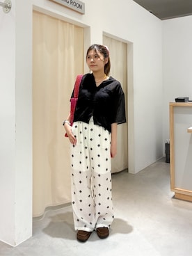 「CITEN（シテン）のアイテム（トートバッグ）」を使った、吉野　未彩さん（レディース・156cm）の夏コーディネート