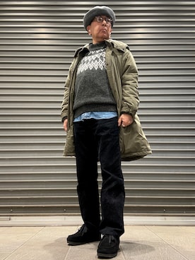 「glanta（グレンタ）のアイテム」を使った、Ken Nさん（メンズ・168cm）の冬コーディネート