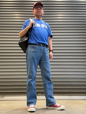 「no brand（ノーブランド）のアイテム」を使った、Ken Nさん（メンズ・168cm）の夏コーディネート