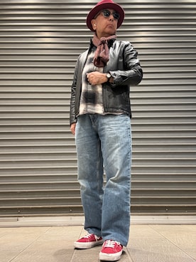 「Ruben（ルーベン）のアイテム」を使った、Ken Nさん（メンズ・168cm）の冬コーディネート