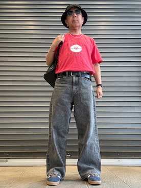「newhattan（ニューハッタン）のアイテム」を使った、Ken Nさん（メンズ・168cm）の夏コーディネート