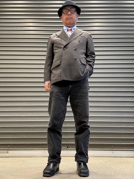 「Clarks（クラークス）のアイテム」を使った、Ken Nさん（メンズ・168cm）の春コーディネート