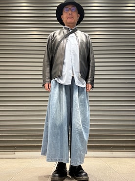 「アイテム（帽子）」を使った、Ken Nさん（メンズ・168cm）の秋コーディネート