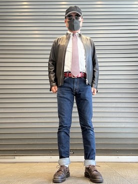 「Levi's（リーバイス）のアイテム」を使った、Ken Nさん（メンズ・168cm）の春コーディネート