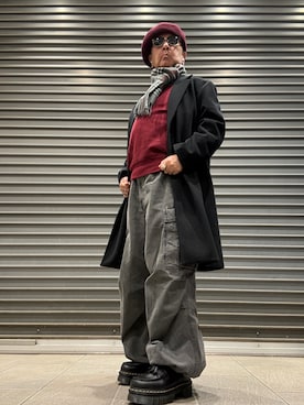 「アイテム（アクセサリー）」を使った、Ken Nさん（メンズ・168cm）の冬コーディネート