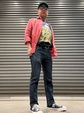 「no brand（ノーブランド）のアイテム」を使った、Ken Nさん（メンズ・168cm）の春コーディネート