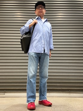 「アイテム（バッグ）」を使った、Ken Nさん（メンズ・168cm・60代）の秋コーディネート