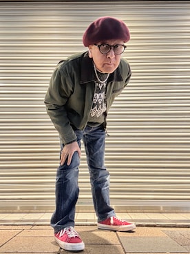 「Zoff（ゾフ）のアイテム」を使った、Ken Nさん（メンズ・168cm）の冬コーディネート