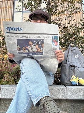 「Zoff（ゾフ）のアイテム」を使った、Ken Nさん（メンズ・168cm）の冬コーディネート