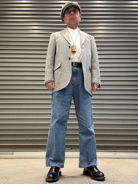 「アイテム（キャスケット）」を使った、Ken Nさん（メンズ・168cm）の秋コーディネート