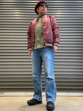 「アイテム（ナイロンジャケット）」を使った、Ken Nさん（メンズ・168cm）の春コーディネート