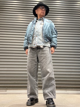 「アイテム（アクセサリー）」を使った、Ken Nさん（メンズ・168cm）の冬コーディネート