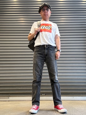 「Levi's（リーバイス）のアイテム」を使った、Ken Nさん（メンズ・168cm）の夏コーディネート