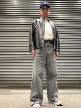 「アイテム（リング）」を使った、Ken Nさん（メンズ・168cm）の秋コーディネート