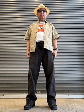 「Supreme （シュプリーム）のアイテム」を使った、Ken Nさん（メンズ・168cm）の夏コーディネート
