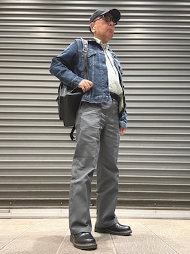 「アイテム（トップス）」を使った、Ken Nさん（メンズ・168cm）の冬コーディネート