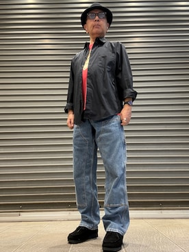 「OVERRIDE（オーバーライド）のアイテム」を使った、Ken Nさん（メンズ・168cm）の秋コーディネート