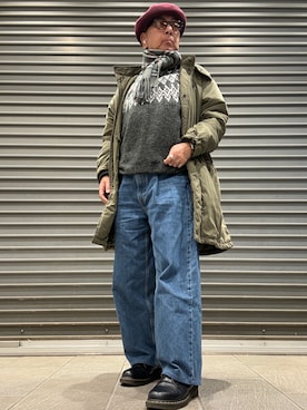 「glanta（グレンタ）のアイテム」を使った、Ken Nさん（メンズ・168cm）の冬コーディネート