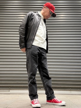 「アイテム（アクセサリー）」を使った、Ken Nさん（メンズ・168cm）の秋コーディネート