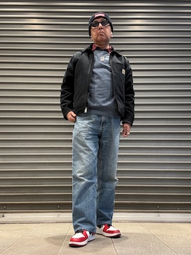 「アイテム（ニットキャップ/ビーニー）」を使った、Ken Nさん（メンズ・168cm）の冬コーディネート