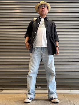 「TOM WOOD（トムウッド）の【TOMWOOD(トムウッド)】Rolo Chain シルバーネックレス 18inch（ネックレス、シルバー系）」を使った、Ken Nさん（メンズ・168cm）の春コーディネート