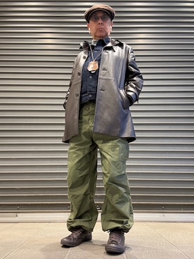 「Handmade（ハンドメイド）のアイテム」を使った、Ken Nさん（メンズ・168cm）の冬コーディネート