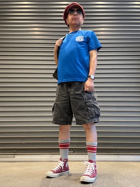 「GU（ジーユー）のアイテム」を使った、Ken Nさん（メンズ・168cm）の夏コーディネート