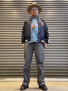 「Dickies（ディッキーズ）のアイテム（パンツ）」を使った、Ken Nさん（メンズ・168cm）の春コーディネート