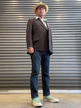「CONVERSE（コンバース）のアイテム」を使った、Ken Nさん（メンズ・168cm）の春コーディネート