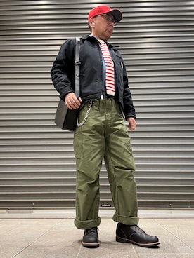 「アイテム（アクセサリー）」を使った、Ken Nさん（メンズ・168cm）の秋コーディネート